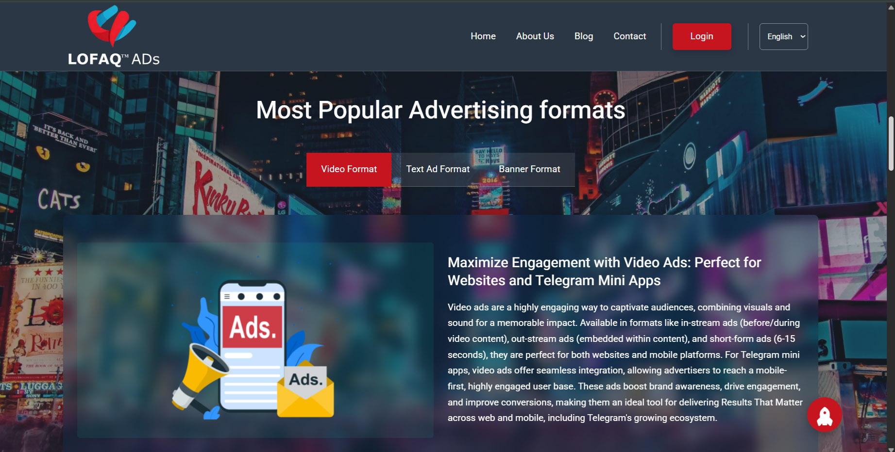 LOFAQ advertisement & monetization network.